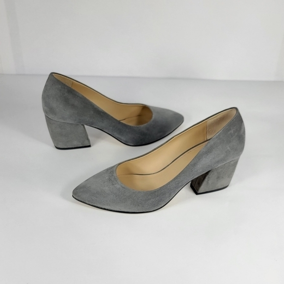 Botkier Stella Suede Gray Heels #449 Size 6 - Picture 2 of 12